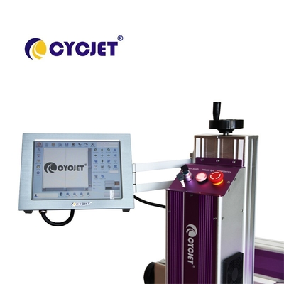 Online Fly Laser Marking Machine Fiber Printer For Printing On Pvc Pipe
