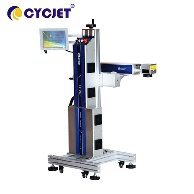 Flying Fiber Laser Engraving Machine 20W Laser Coding Machine For HDPE Pipe Mark