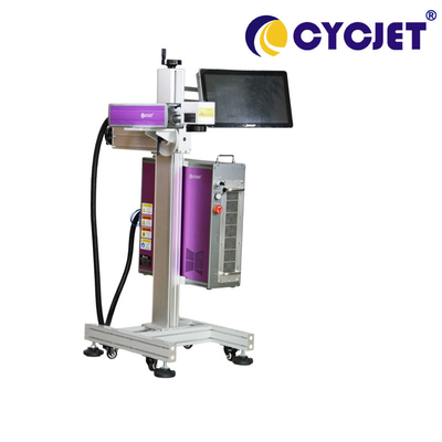 100W Coding Cycjet Laser Printer Flying Mopa Fiber Laser Marker Medicine Box