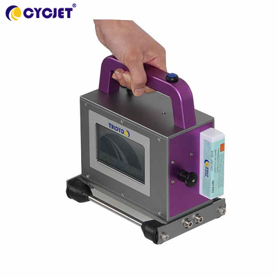 Portable 71mm Printing Height Handheld Inkjet Printer Batch Code Touch Screen