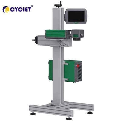 30W Fiber Laser Marking Machine Plastic Pipe Logo Printing Fly Laser Printer