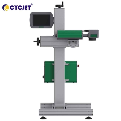 30W Fiber Laser Marking Machine Plastic Pipe Logo Printing Fly Laser Printer
