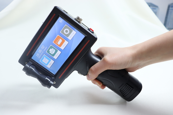 12.7mm drahtloser, wiederaufladbarer, tragbarer QR-Code Handheld Inkjet Drucker