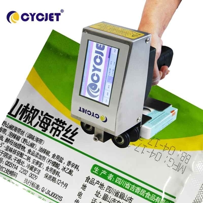 QR Code 200DPI Handheld Inkjet Barcode Printer 18mm Height